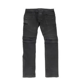 Biker Jeans (Washed Black)