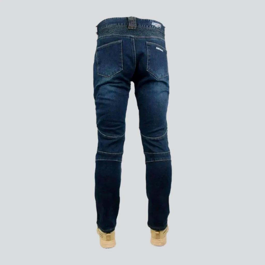 Biker men protective jeans