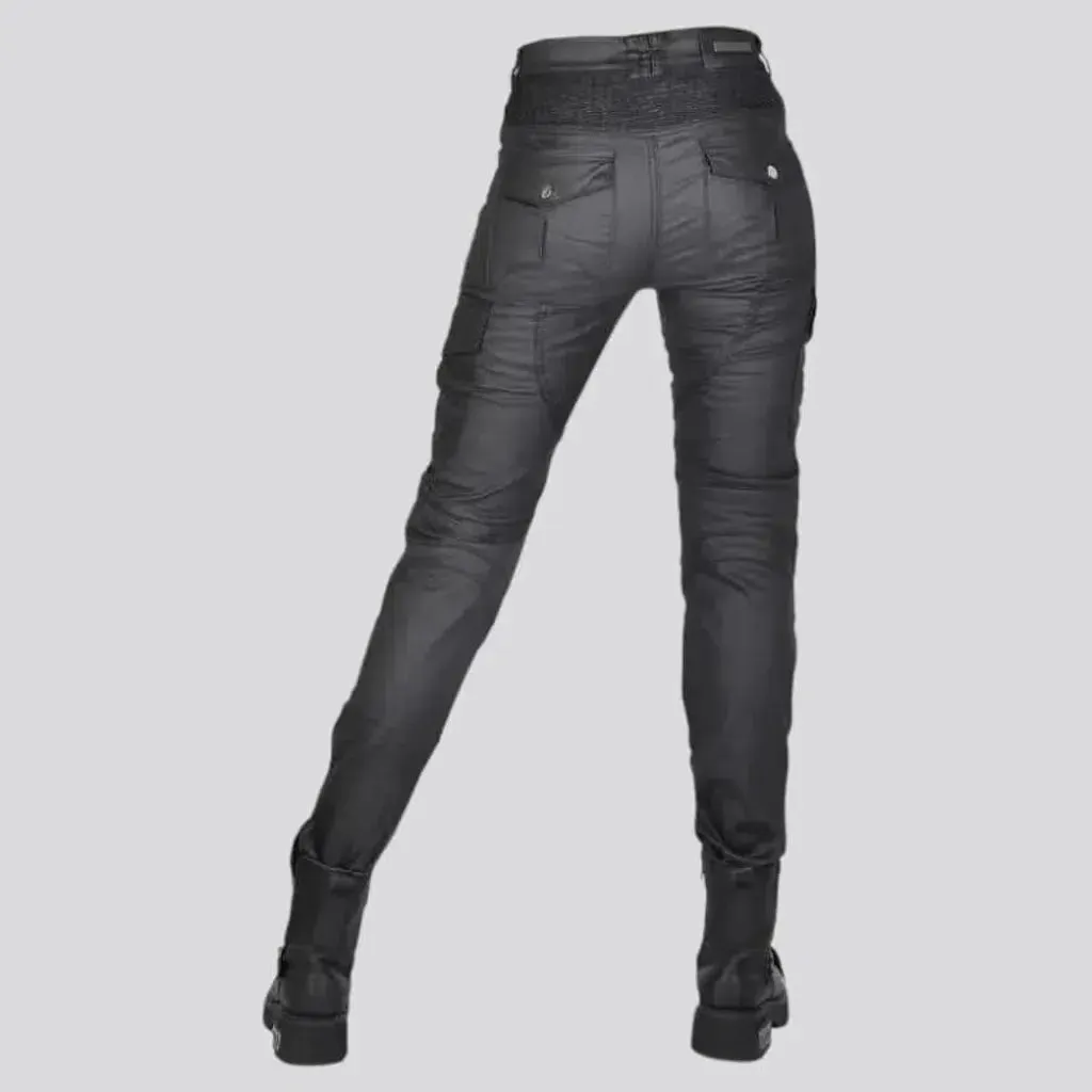 Biker women's cargo jeans