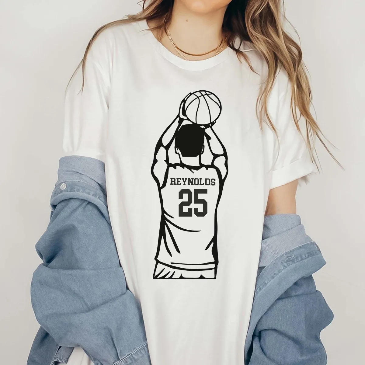 Custom Basketball Player | Name & Number | Bella Graphic Tees