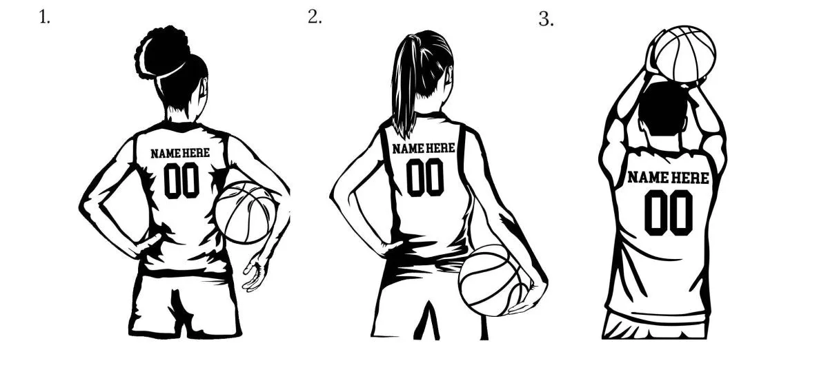 Custom Basketball Player | Name & Number | Bella Graphic Tees