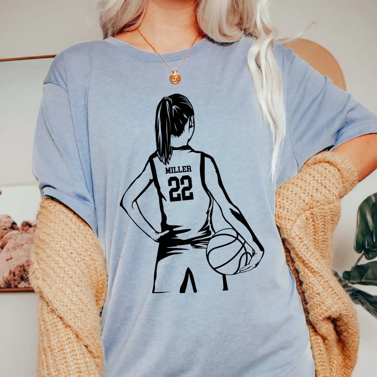 Custom Basketball Player | Name & Number | Bella Graphic Tees