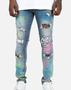 Kilogram Colorful Distressed Jeans