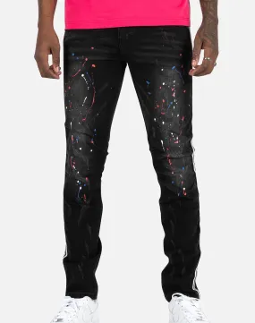 Kilogram SPLATTER PAINT STRIPED JEANS