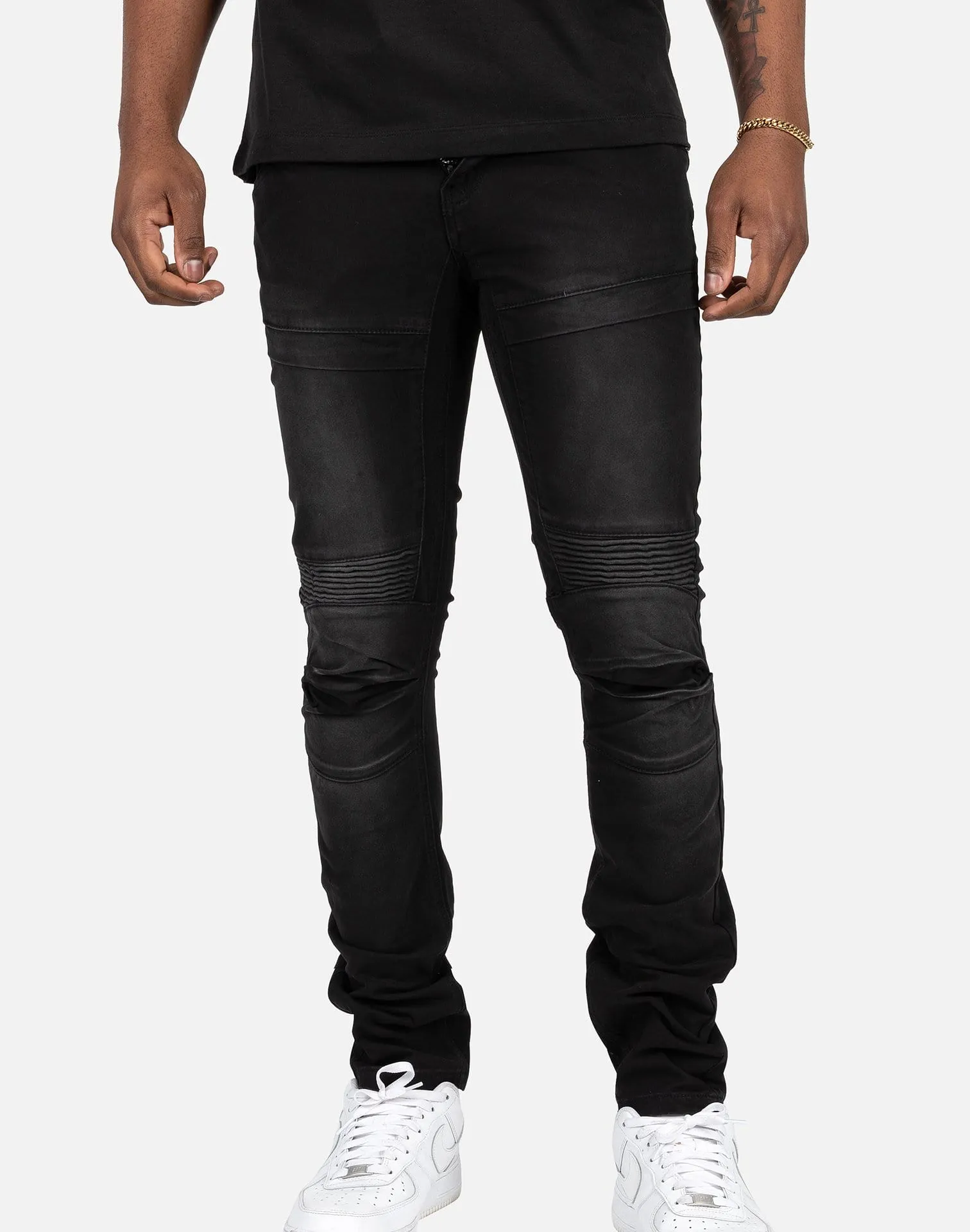 Kilogram Twill Moto Washed Jeans