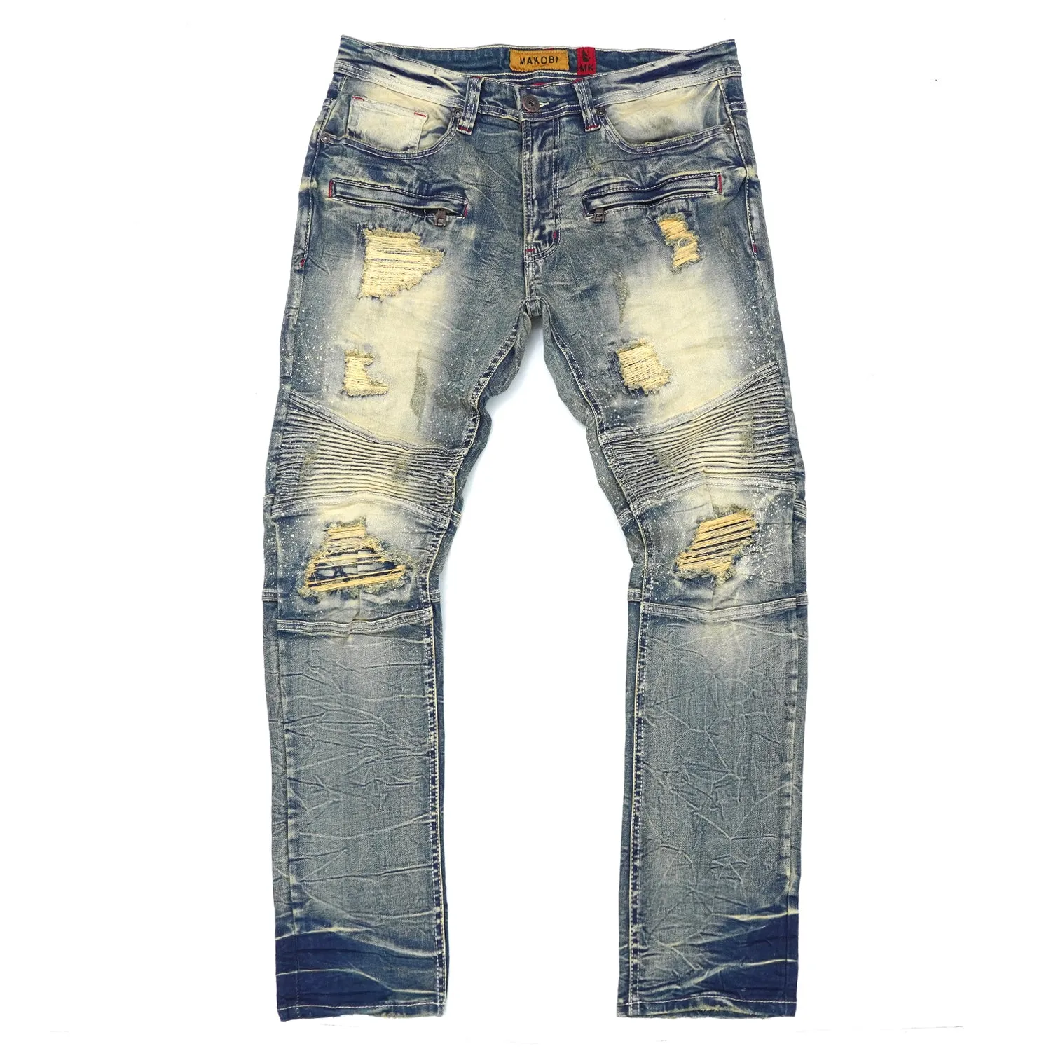 M1757 Alki Biker Jeans - Dirt Wash