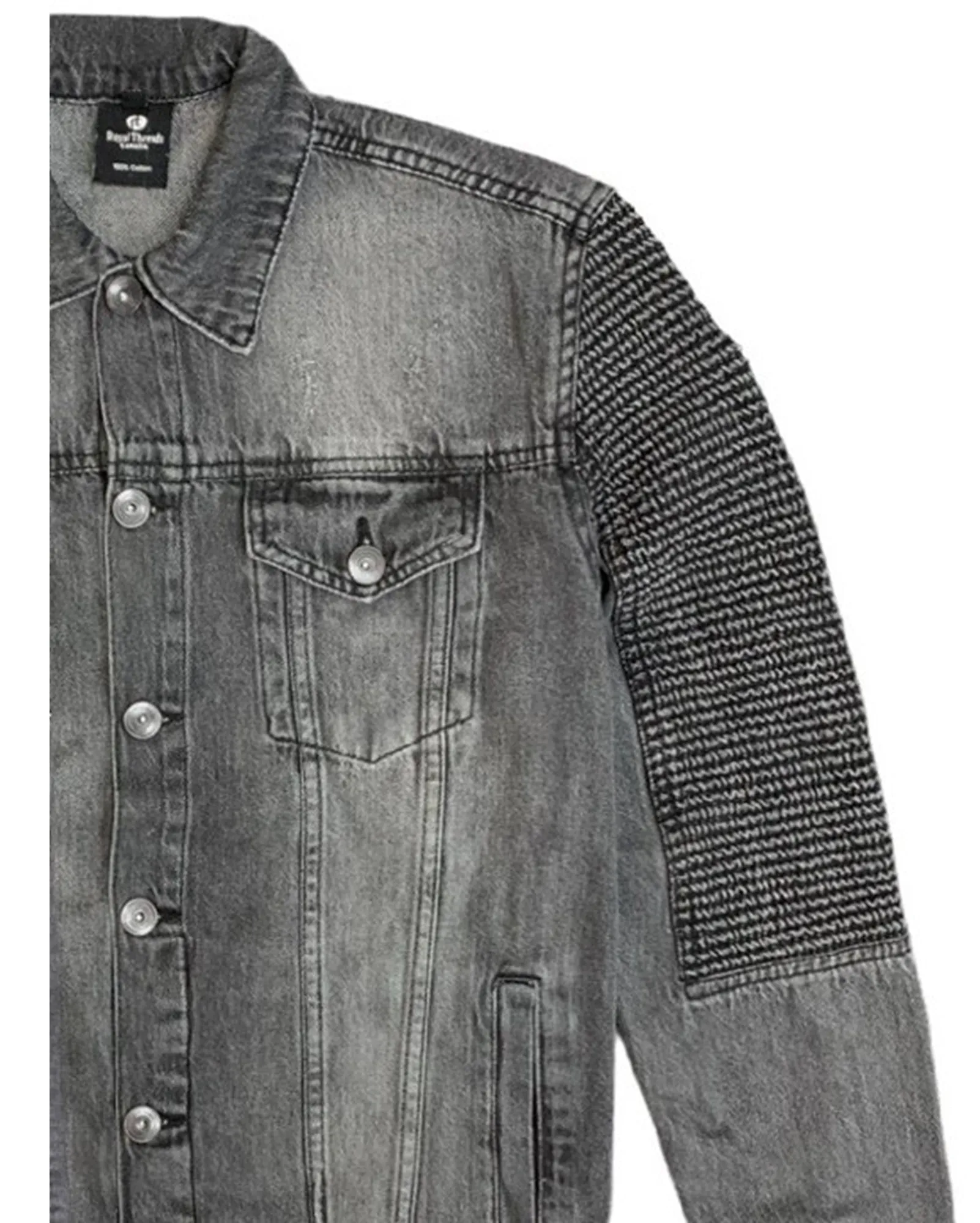 Men’s Denim Suit Standard Cut Biker Jacket With Slim Fit Biker Pants