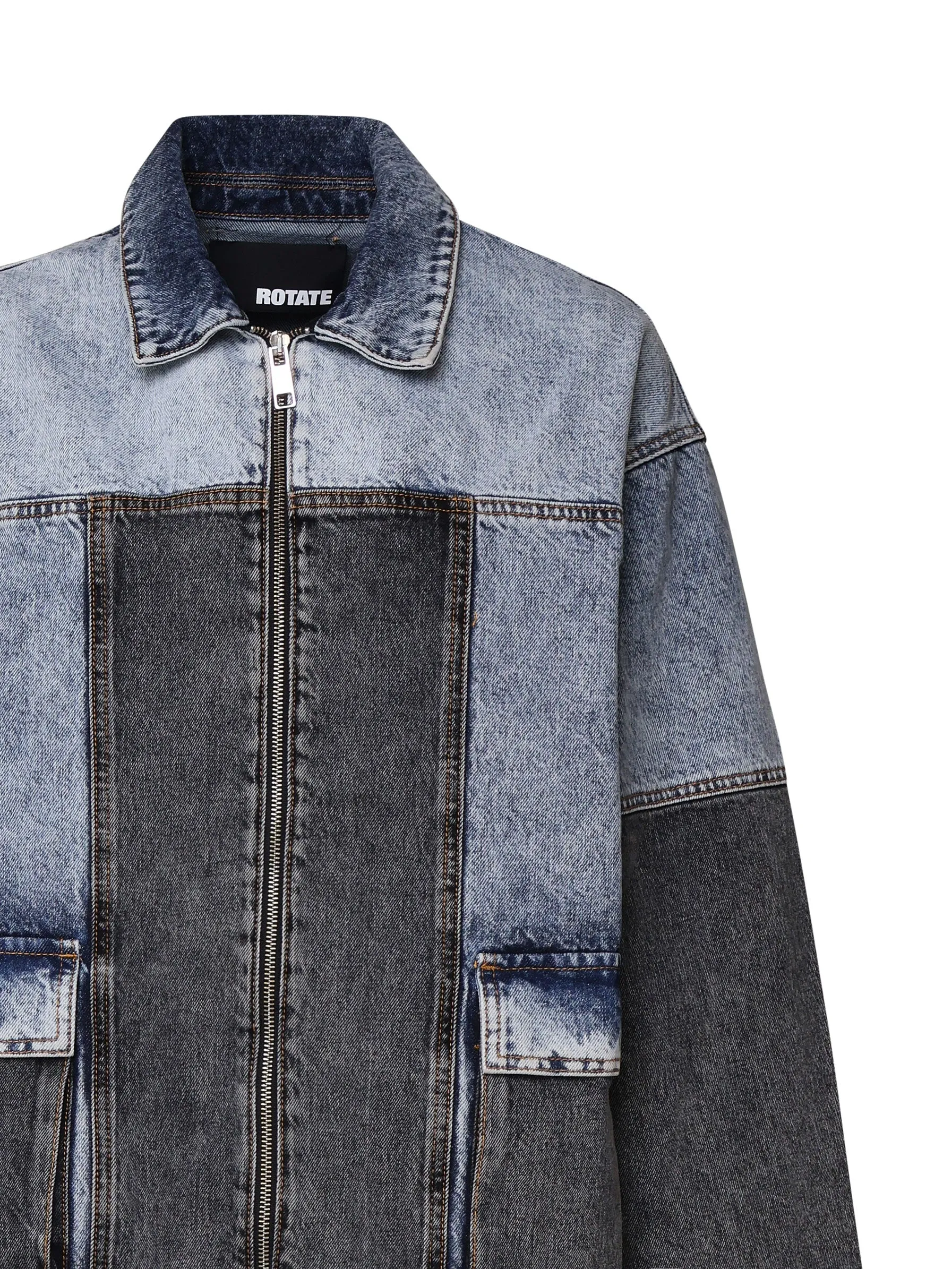 Multidenim Patchwork Denim Jacket