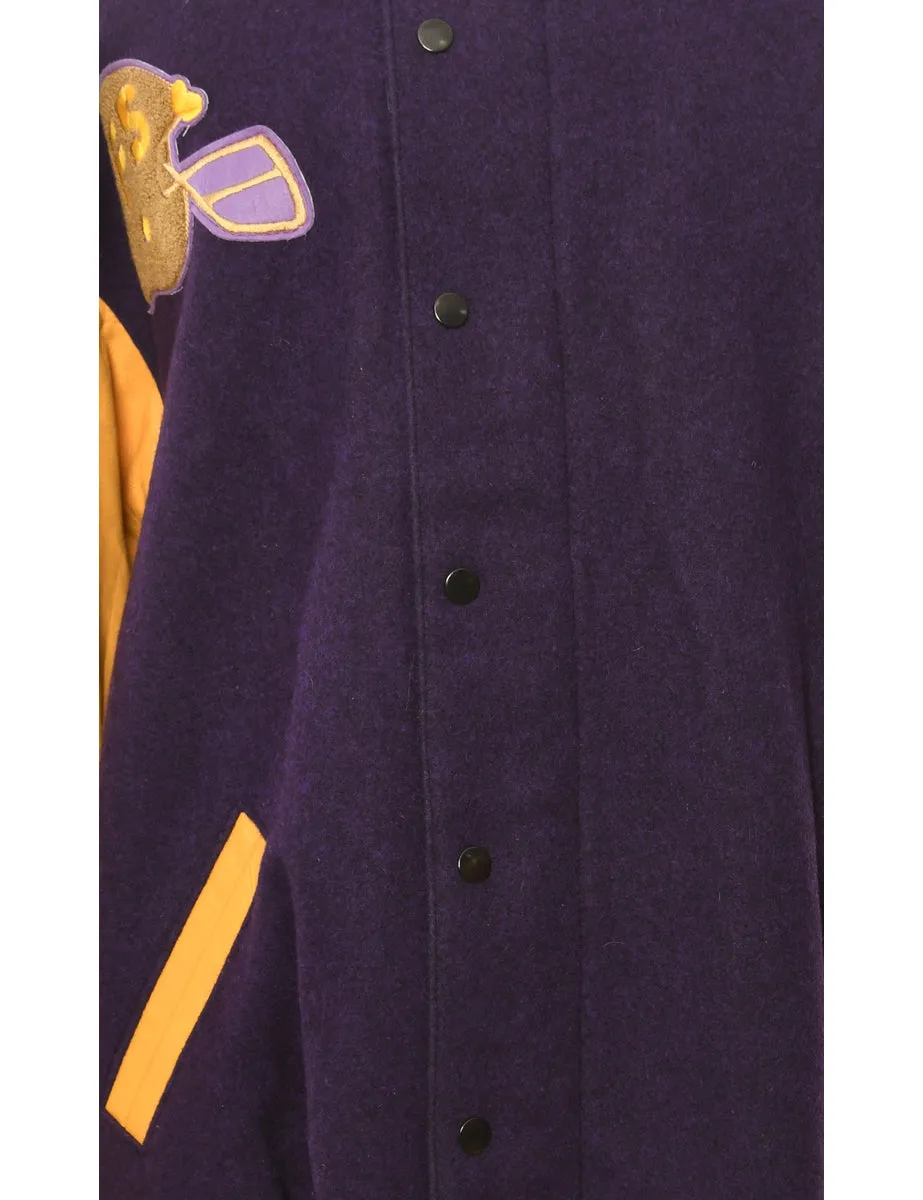 Patchwork Purple Team Jacket - XXL