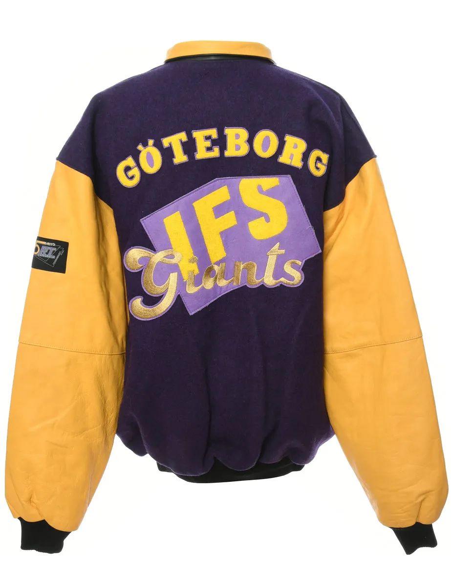 Patchwork Purple Team Jacket - XXL