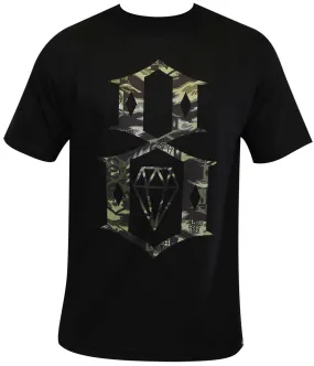 Rebel8 Fall Camo Logo T-shirt Black