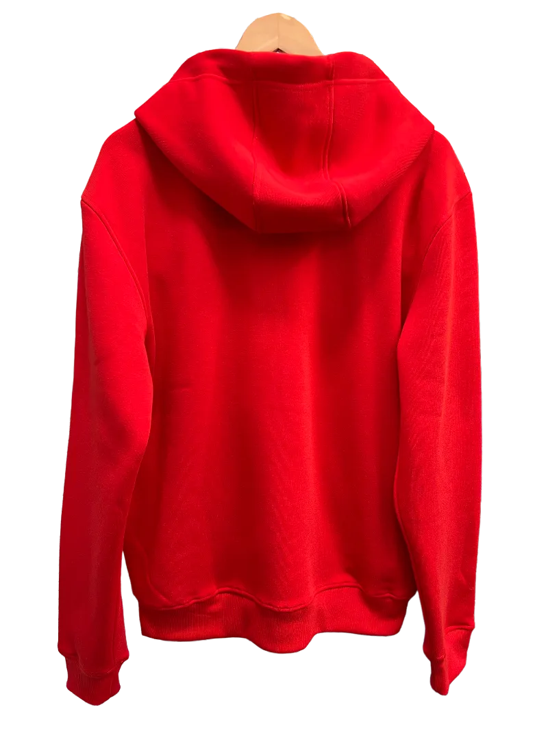 Red Tailored Recreation Men's Graphic Hoodies Long Sleeves Heavy Blend