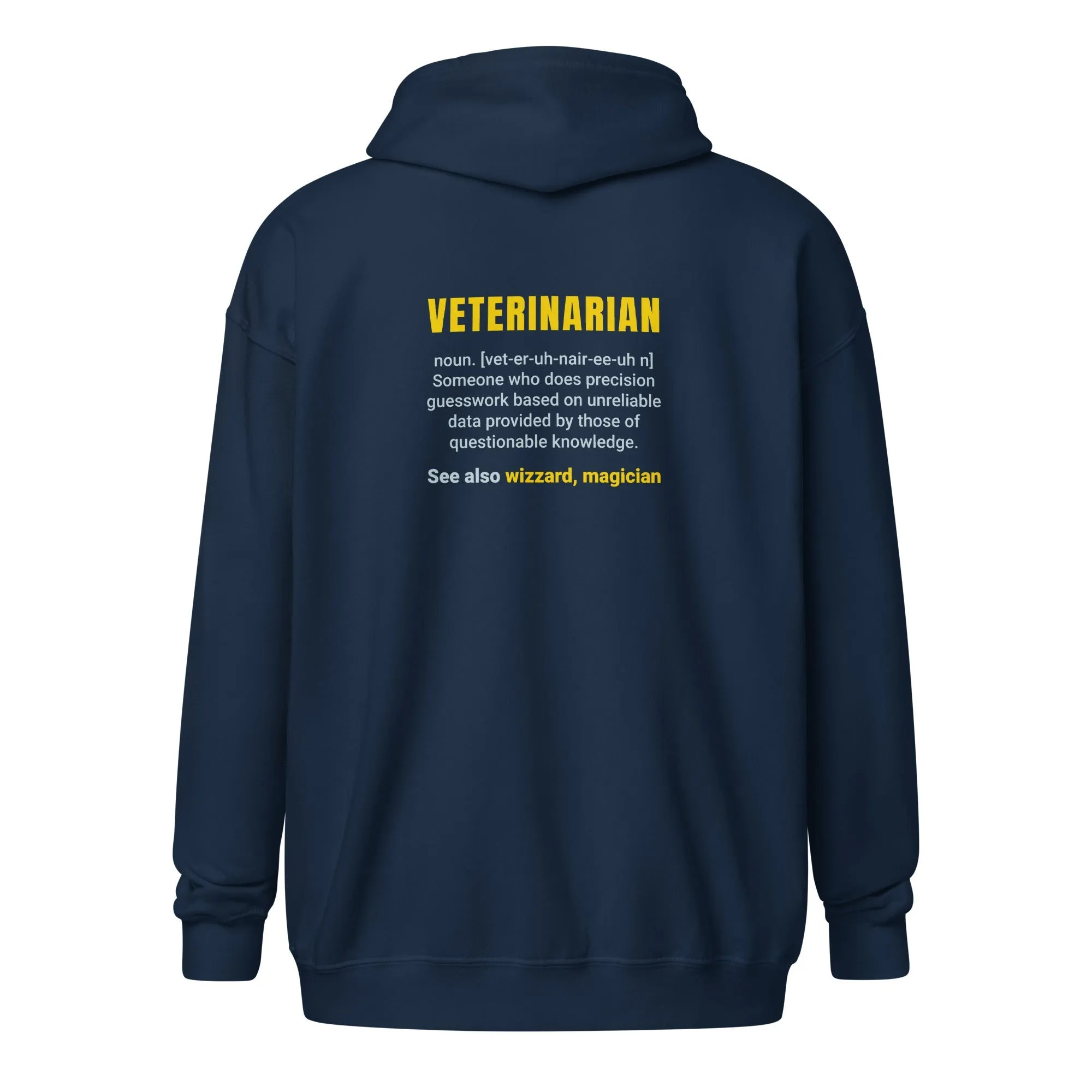 Veterinarian Definition Unisex heavy blend zip hoodie