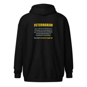 Veterinarian Definition Unisex heavy blend zip hoodie