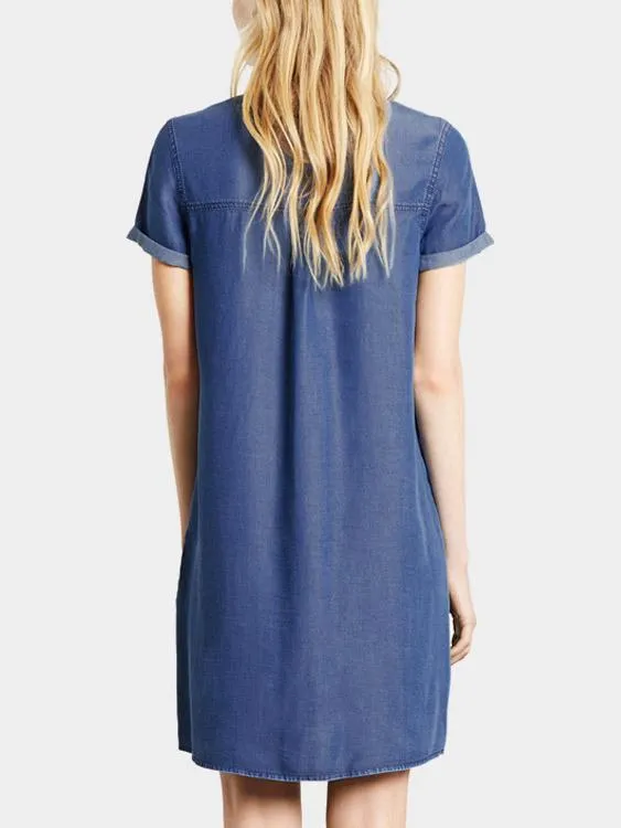 Wholesale Blue Shirt Dresses