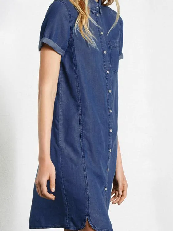 Wholesale Blue Shirt Dresses