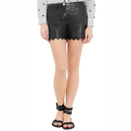 Women's Elegant Leather Short