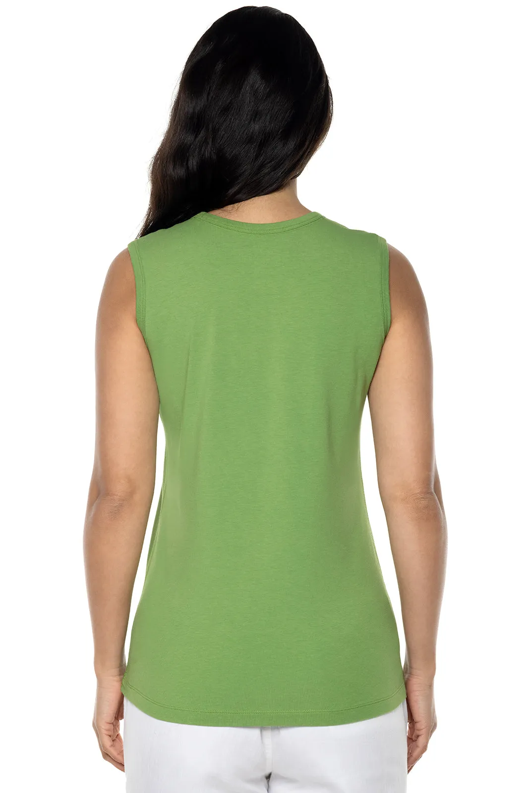 Women's LumaLeo High Neck Tank Top  |  Soft Fern