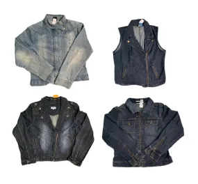 Y2k Zip-up Denim Jackets ,(RX-287)